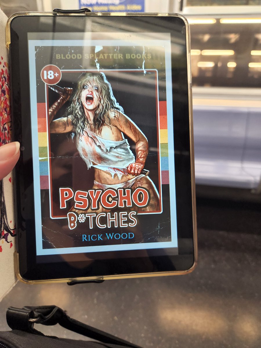 egninita1's tweet photo. #subwayreading Psycho Bitches! Just the thing I want to be reading on the train to ward off any crazies ๐ https://t.co/PAP9BXb0Rp