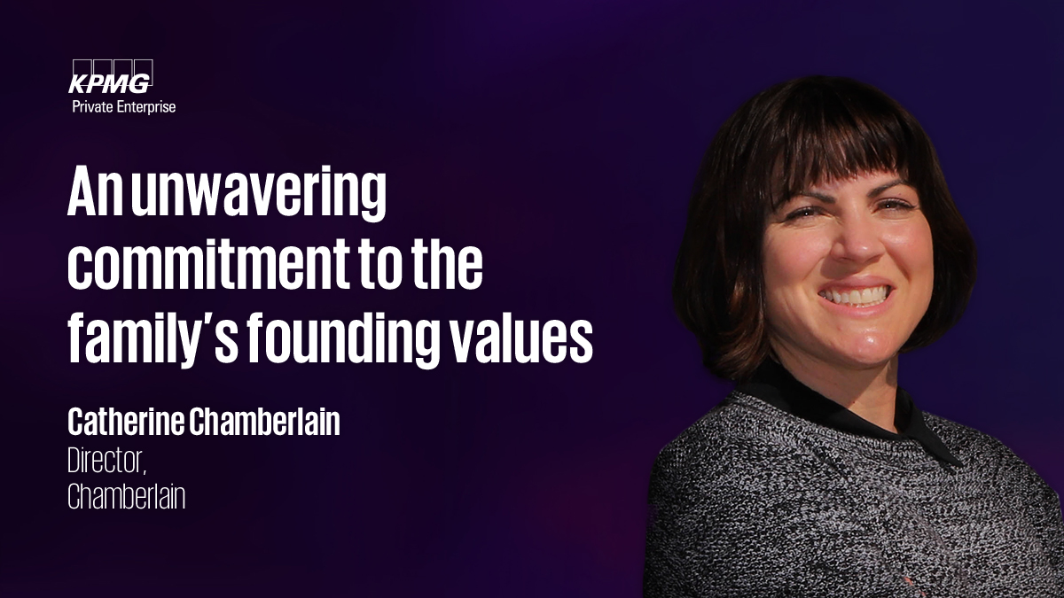 KPMG_Namibia's tweet photo. How do you ensure that the founder’s values and purpose are transferred across generations? KPMG Private Enterprise spoke to Catherine Chamberlain on why multi-generational engagement is such an important factor. https://t.co/VNLSjyIDuJ

#KPMGPrivateEnterprise https://t.co/qtbN5j0Wgl