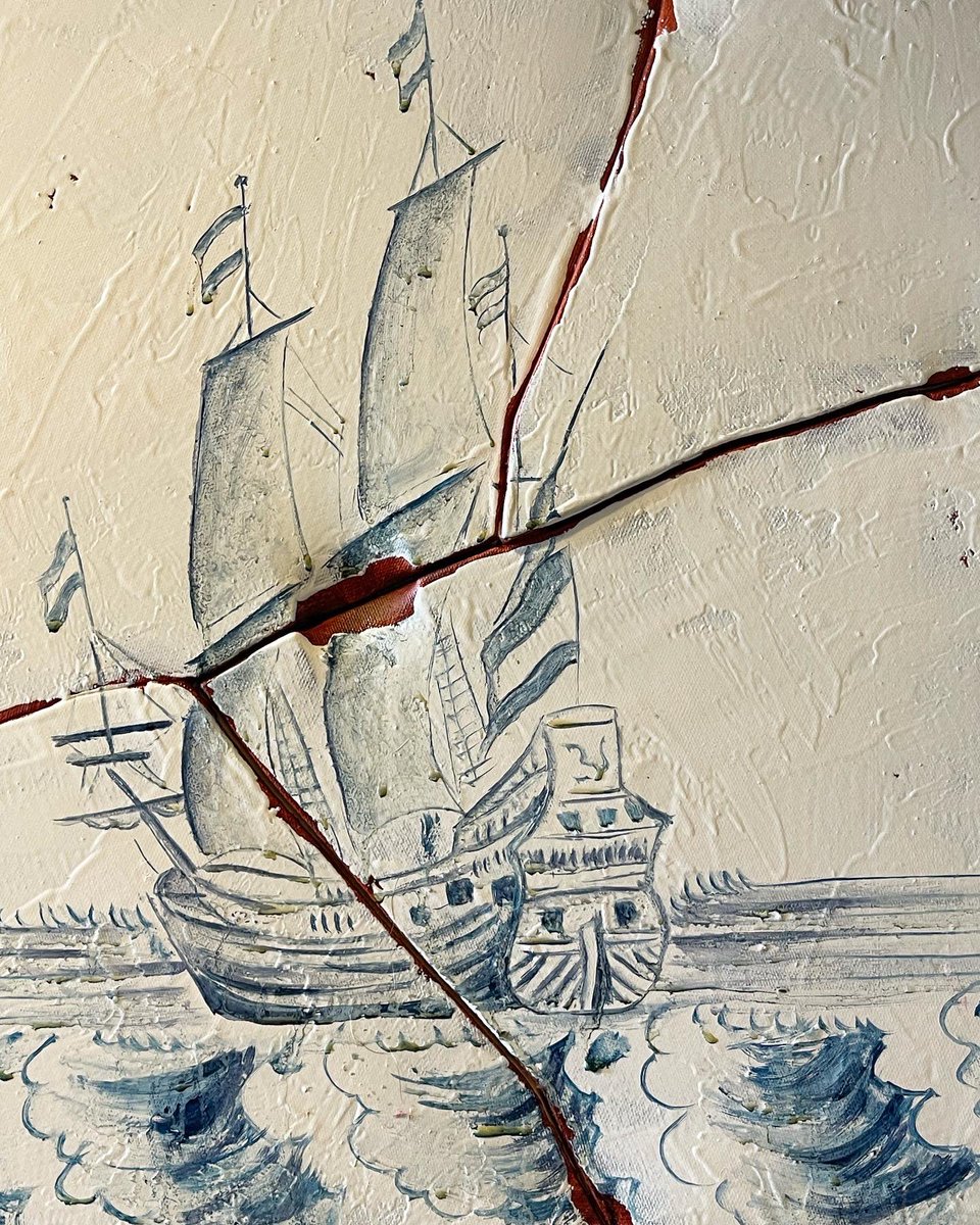 MuseumStadApdam's tweet photo. #ostfrieslandbiennale - nog te zien t/m 4 september! 

In #museumstadappingedam vindt u het werk van @timo_grimm_  
Het is een knipoog naar de bekende 17e-eeuwse Hollandse tegels, ook te vinden in het museum, die in vele huizen in Holland en Ostfriesland zijn toegepast. https://t.co/GI5qTBOSLz