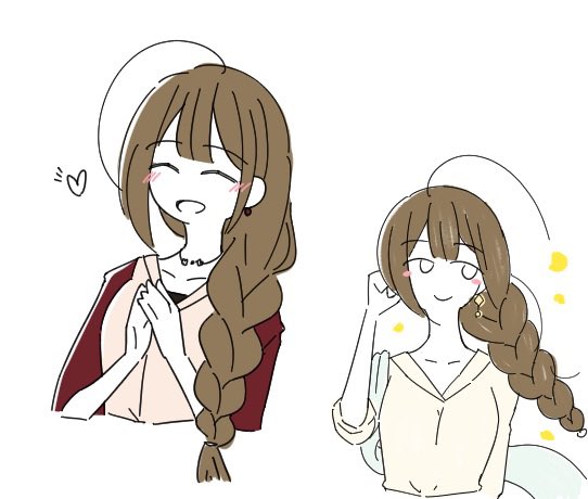 桑山千雪 「#今月描いた絵を晒そう今月はシンプルめなのを練習したりしてました アザ来月は数p」|ナナウミ🐹💜のイラスト