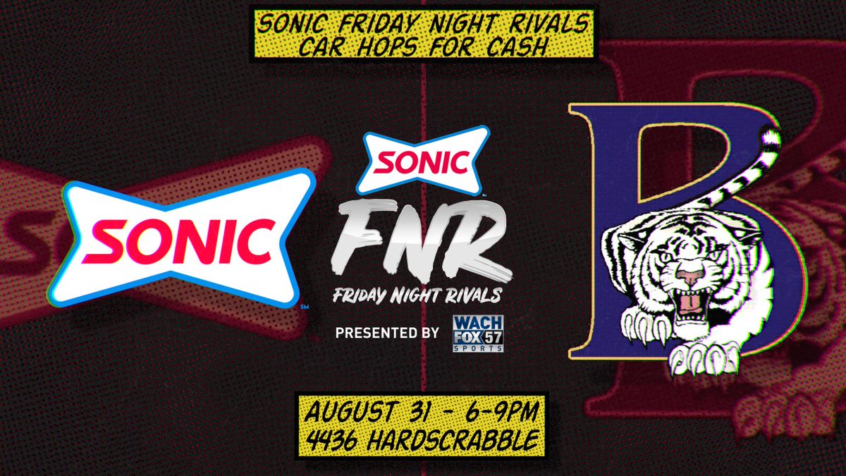 Make plans to come out to Sonic on Hardscrabble this Wednesday night to get a great meal and support your Bengals!  Let's #BeatWestwood!