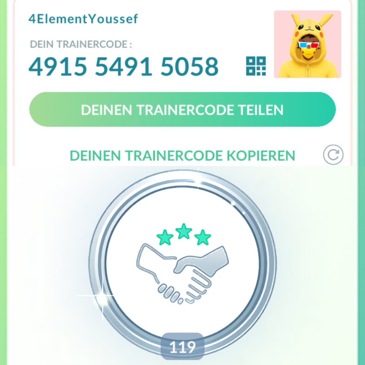 Looking for 70 friends that can open my gifts daily ‼️🎁

Commend or Dm with your ign otherwise I will not accept you‼️

I egg UF/BF so pls coordinate 🤝

RT‘s are really welcome because I need a lot of new friends ♥️🫶

4915 5491 5058

#PokemonGO #PokemonGOfriends