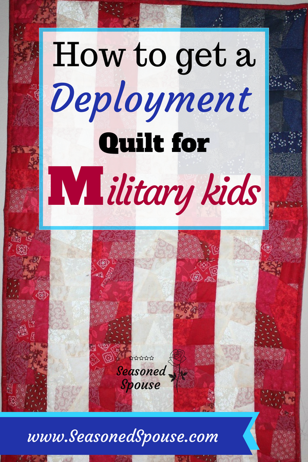SeasonedSpouse's tweet photo. You can help military kids through deployment with these FREE personalized quilts from the ASYMCA.
https://t.co/cx3GV2Mz35
#Militarykids #milspouse #milso #ThisisDeployment https://t.co/q4kHsiUwgt