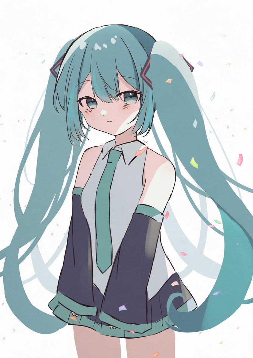 初音ミク 「ラフ 」|ゆめは@4/5(水)21時〜記念配信🎉のイラスト