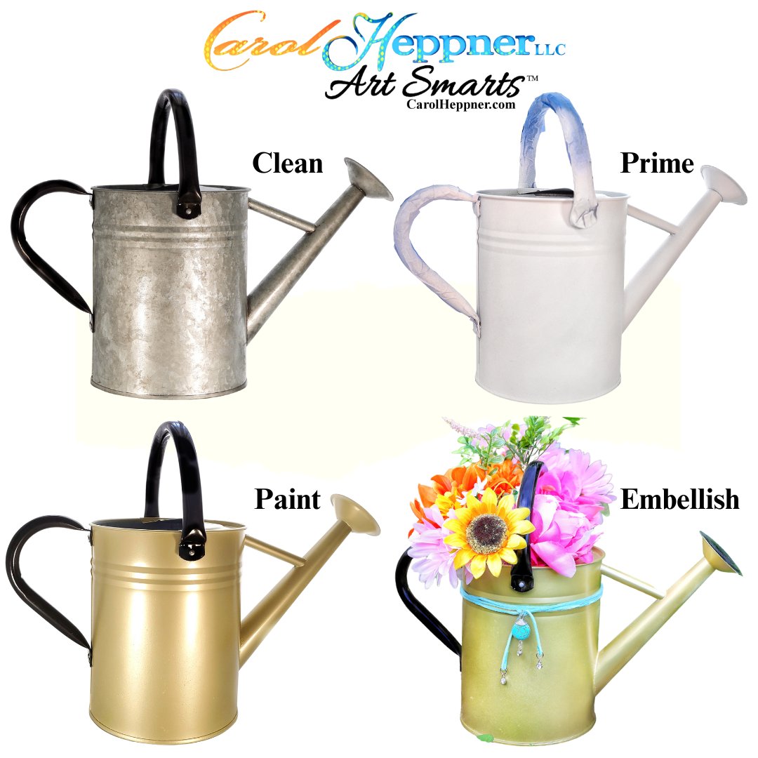 QueenofCr8tvty's tweet photo. Give your watering can a face-lift with @RustOleum paints and these instructions:  https://t.co/V1Me5ZuOy2 #ad @TestorsTweets

#TuesdayMorning #Tuesdaythoughts  #garding #diy https://t.co/6J3beBtFvX