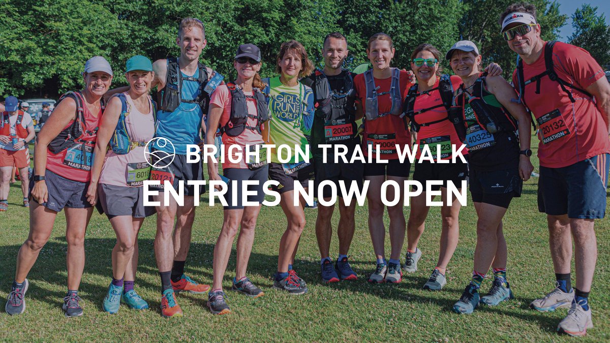 BRIGHTON TRAIL WALK - NOW OPEN🥳

Taking place on Sunday 11 June. 

This will be a ‘not-to-be-missed’ opportunity to #walk the marathon distance on a stunning, fully supported route through the South Downs.

Secure your place today - brightontrailweekend.co.uk/events/maratho… 

#BrightonTrailWalk