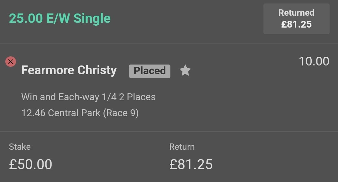 Damnnnnn just didn't get the win....great profit tho