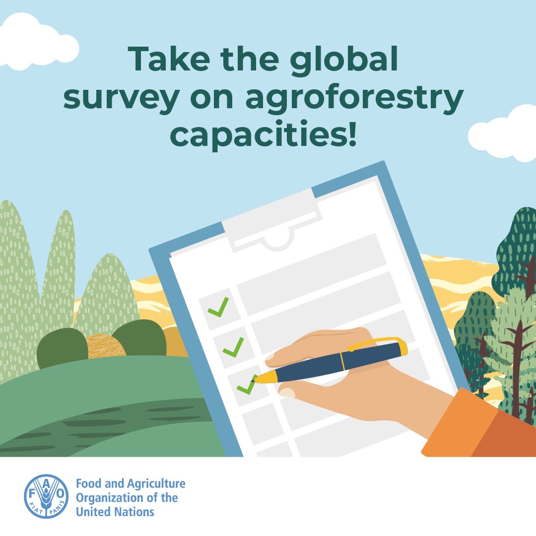 Work in agroforestry?

Help shape the future by taking part in <a href="/FAO/">Food and Agriculture Organization</a>’s Global Survey on Agroforestry Capacity Needs.

🗓️ Fill in the survey by 15 September 2022

👉 bit.ly/3CfPUVu