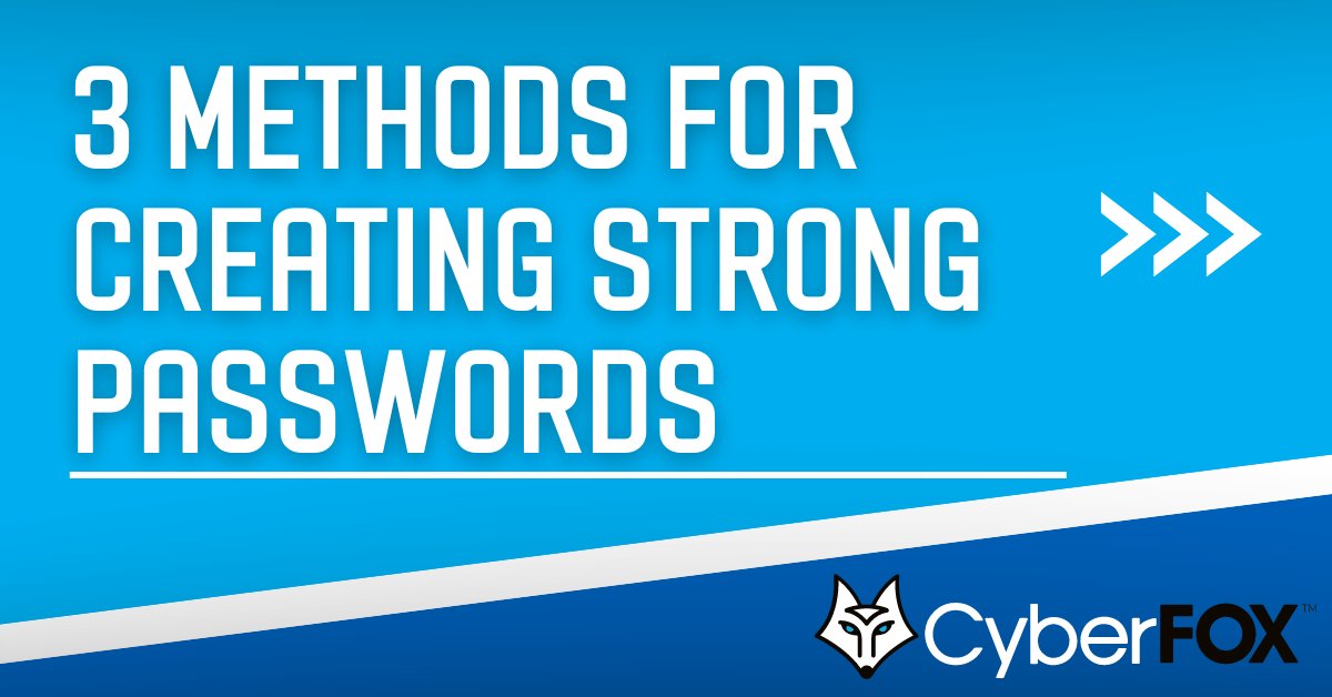 CyberFoxLLC's tweet image. Try one of these methods to make your next password, or use a password generator like the one built into Password Boss. 
Tag a friend or coworker who always forgets their passwords below ⬇️
#strongpassword #PasswordBoss #passwordmanager #passwordgenerator #passwordhygiene