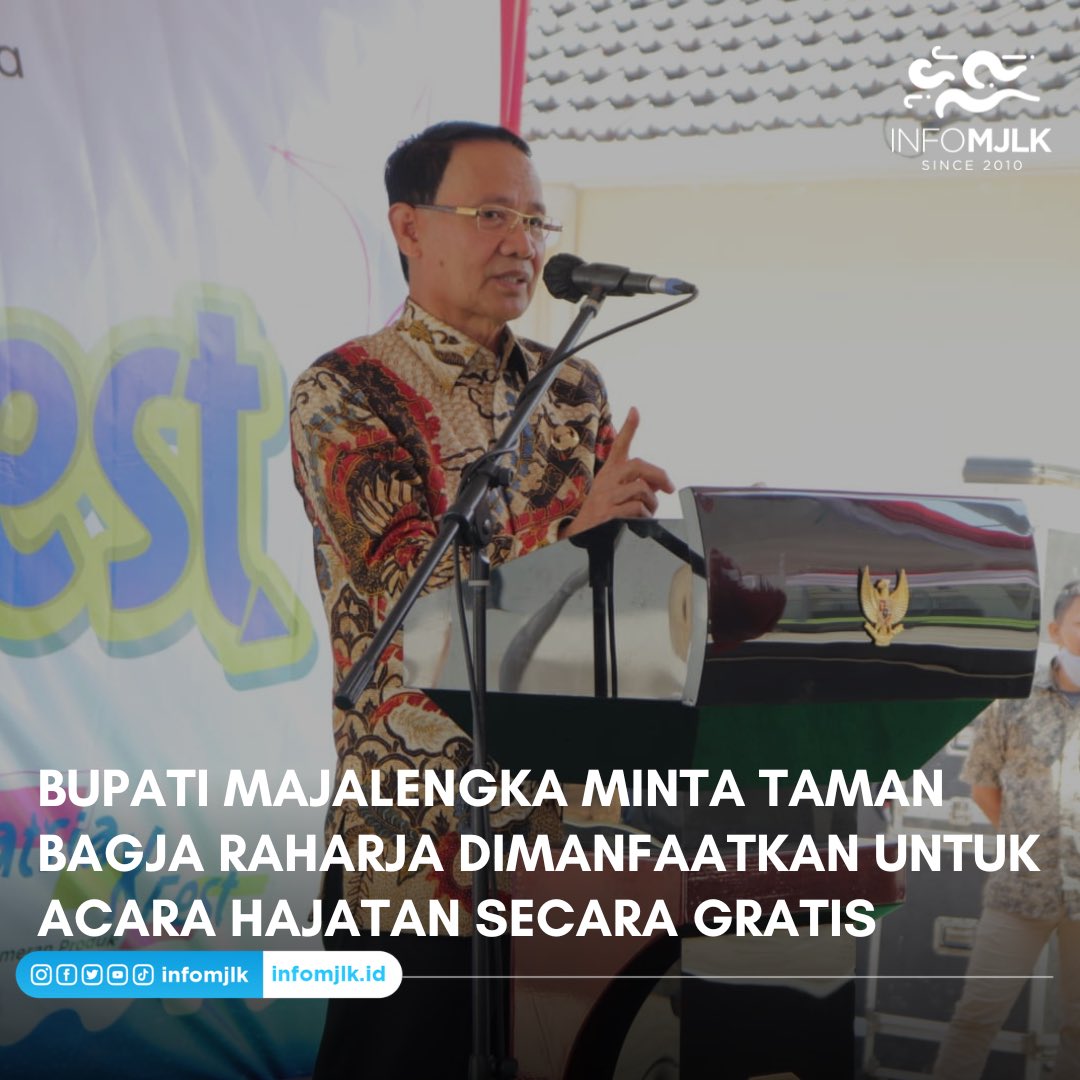 Termasuk hajatan bisa dimanfaatkan di Taman Raharja ini. Pesta kebun bisa diciptakan di sini. Tak usah bayar. Jajan di sini manfaatkan produk lokal Majalengka yg sdh standby di taman ini. Mari kita ciptakan keselarasan dan keindahan bersama, sambil tetap jg etika dan kebersihan