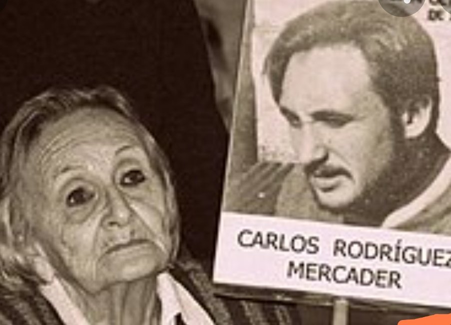 Prof. De UTU Carlos Rodríguez Mercader desaparecido, su madre Amelia, Maestra en UTU  jamás pudo llevarle una flor a su hijo. Madre e hijo  fueron militantes sindicales de AFUTU. Hoy y siempre están en nuestra memoria. Nunca más!!!