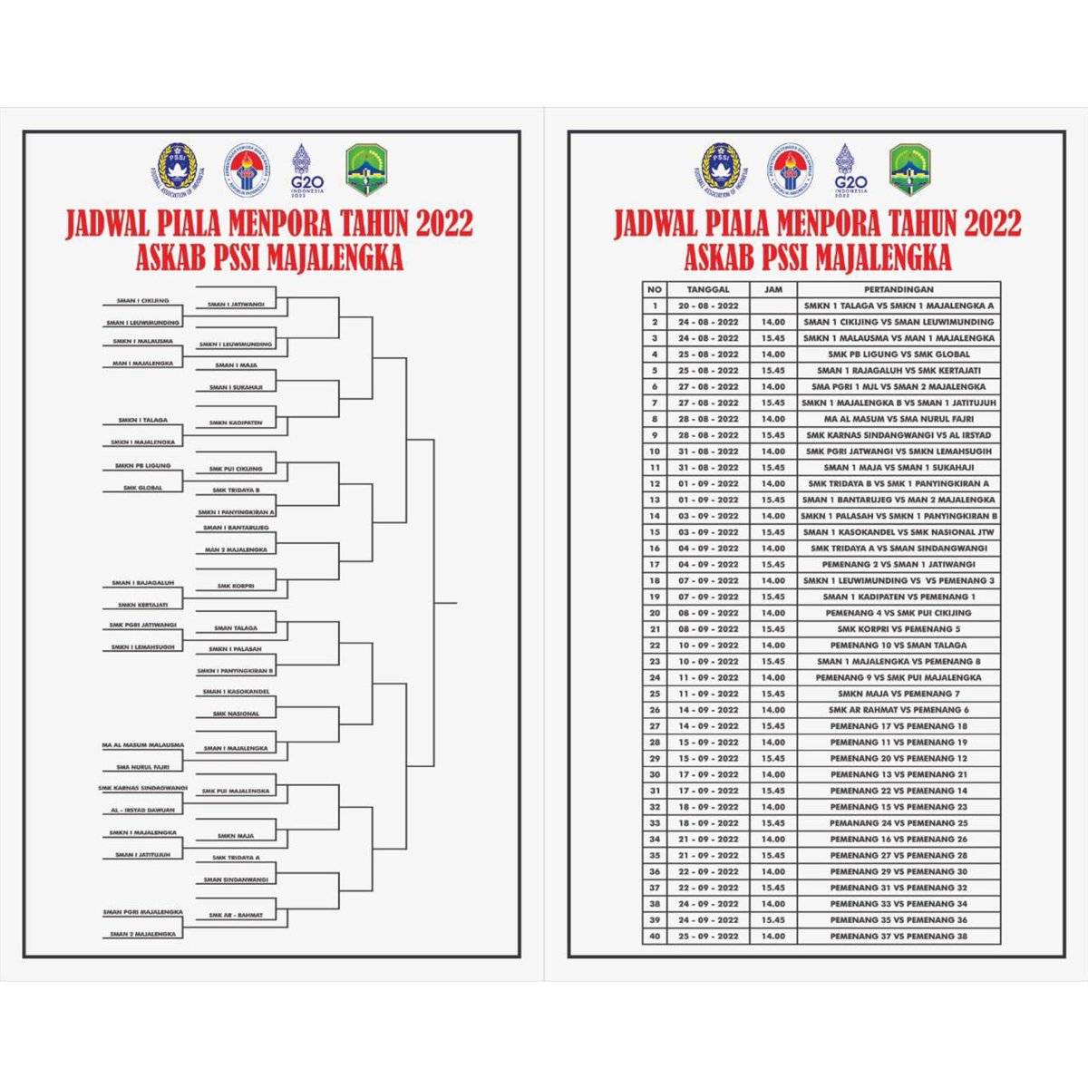 #eventmjlk | Bagi baraya pecinta olahraga sepakbola bisa di save nih jadwal Piala Menpora Tahun 2022 di Majalengka #mjlk #infomjlk #majalengka