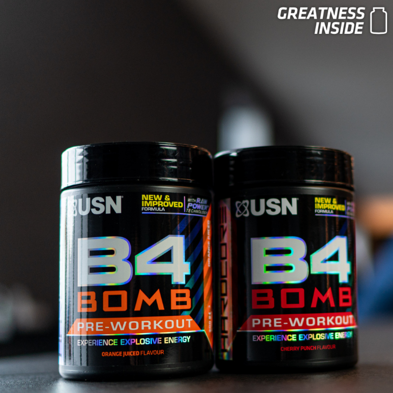 Why take it B4 Bomb? ⬇ Early mornings, long days or times when your energy is lacking, this stimulant-based pre-workout reduces fatigue and improves physical performance to get the best out of you.
