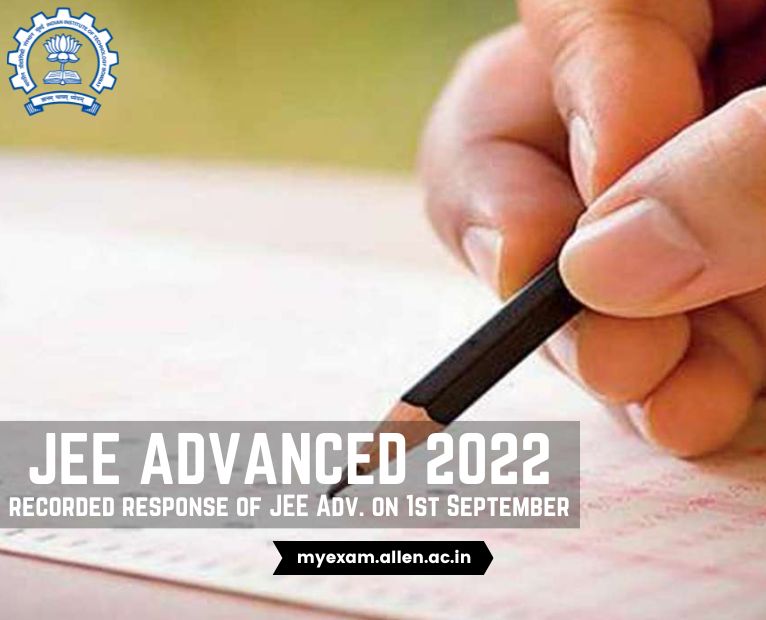 Sudhanshu2107's tweet photo. #JEEAdvanced2022
IIT Bombay to release recorded response of JEE Adv on 1st September. Know complete details here: https://t.co/0qhA5HSOfN…

#JEEAdvanced #IITJEE #JEE2022 
#JEEAdvanced2022 #JEEAspirantsFutureMatters #NEETUGSecondAttempt https://t.co/sVW05LxI9g