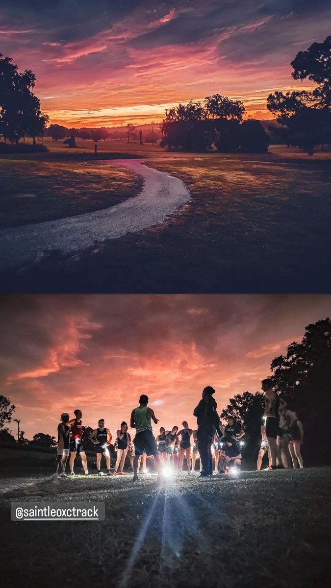 Enjoy the view from practice today. 🌅 @saintleoxctrack <a href="/SaintLeoLions/">Saint Leo Athletics</a>