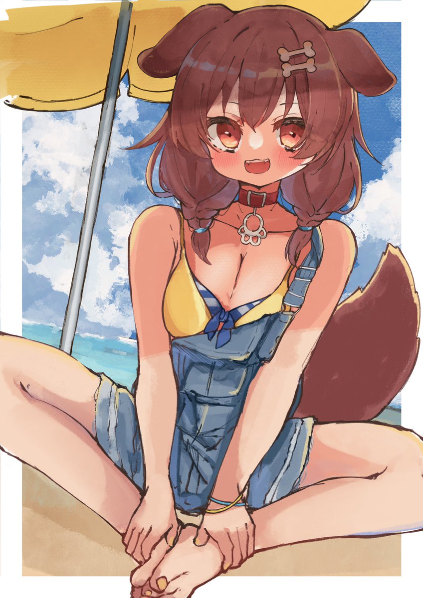 風真いろは 「#今月描いた絵を晒そう初めていろはちゃんにメン限サムネに使って貰えて嬉しかったり」|白椿🥐🔎🍃のイラスト