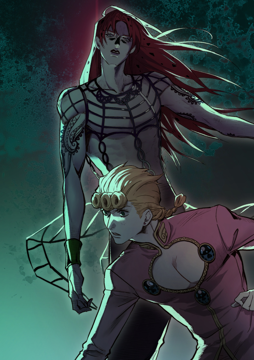 ジョルノ・ジョバアーナ ,グイード・ミスタ 「2022塗鴉紀錄 #JOJO【腐】 #ジョルボス #リゾボス  」|雲YA🐞👿（忙碌中）のイラスト