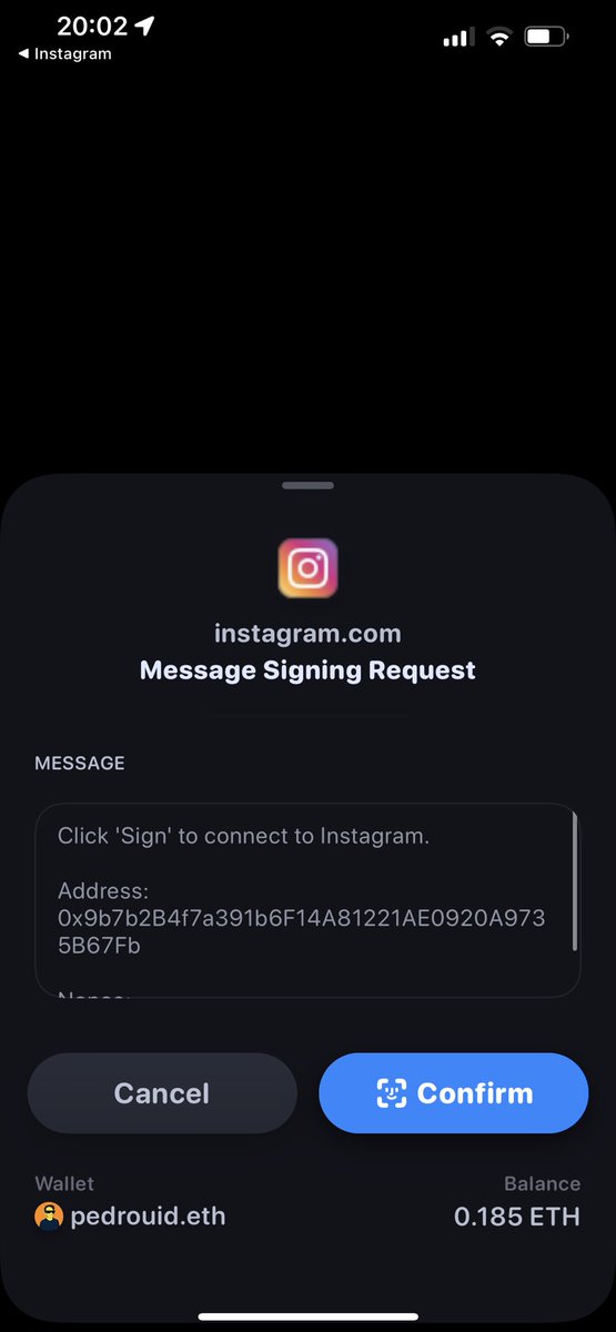 pedrouid's tweet image. Instagram just released NFT posting to every user with WalletConnect support 📲

This is the largest app to date supporting WalletConnect protocol 🙏

WalletConnect everywhere 🌎