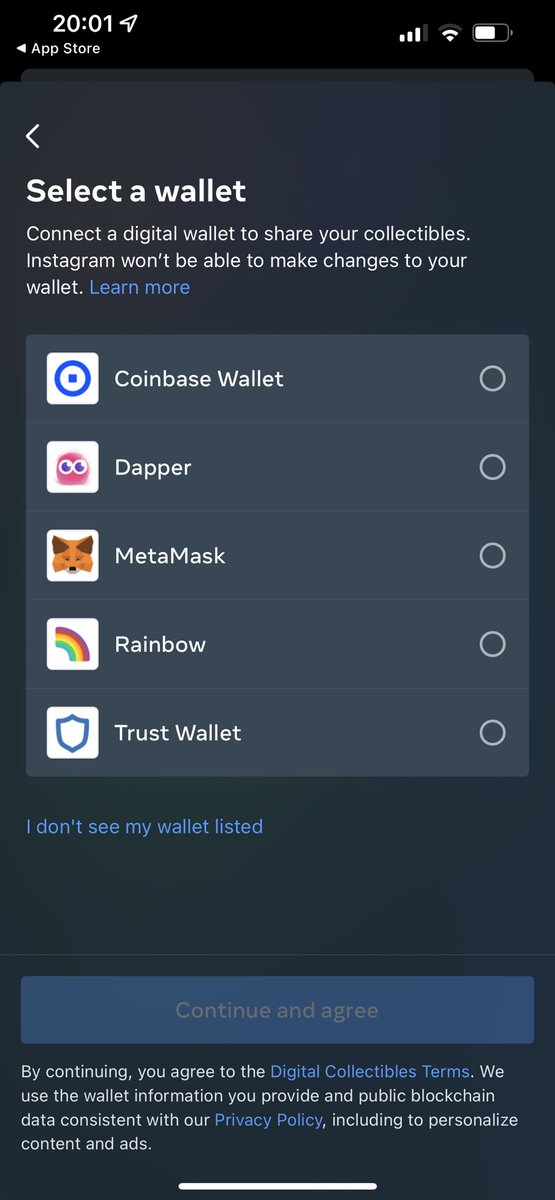 pedrouid's tweet image. Instagram just released NFT posting to every user with WalletConnect support 📲

This is the largest app to date supporting WalletConnect protocol 🙏

WalletConnect everywhere 🌎