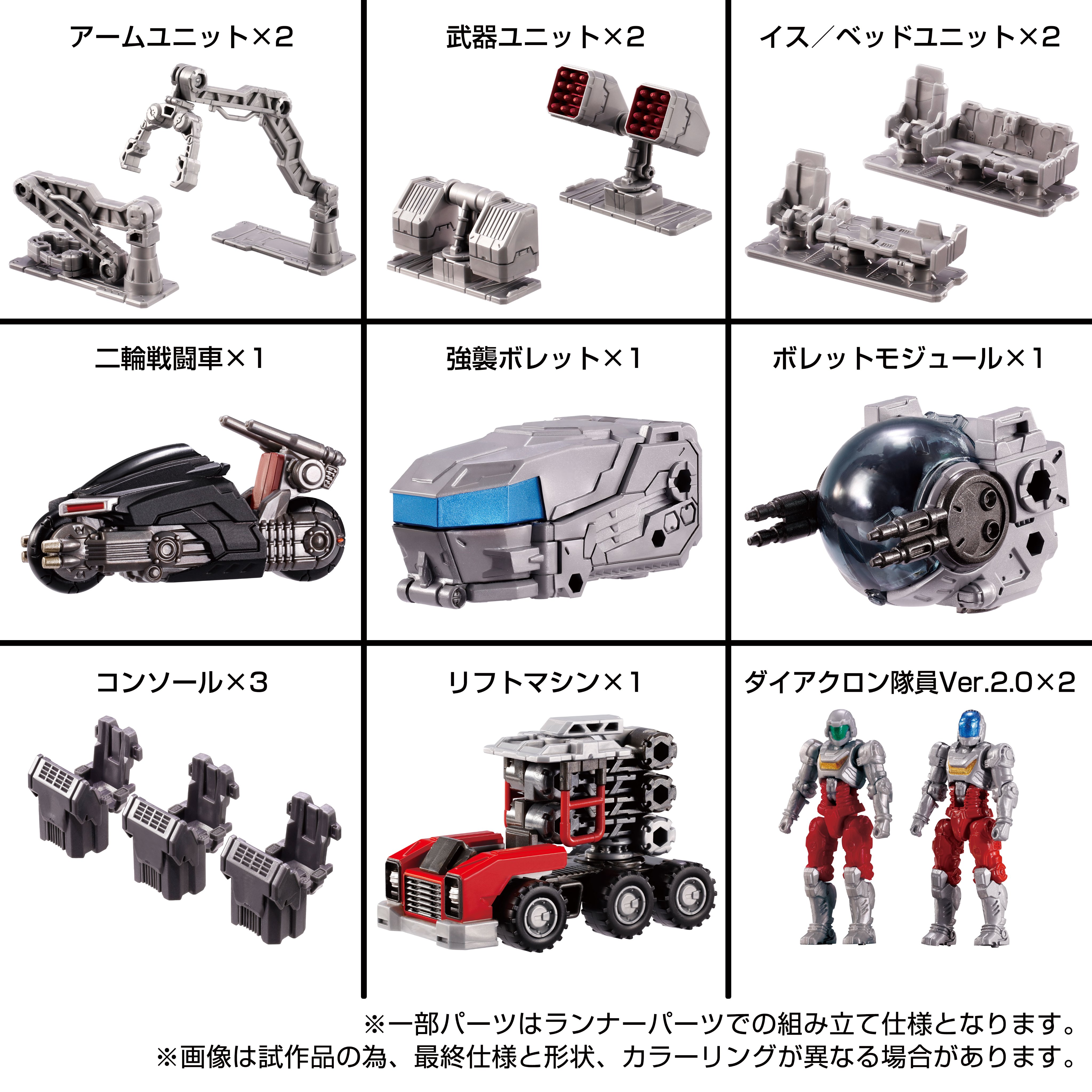 日本未発売】 ダイアクロン：タクティカルキャリア付属Bヘッド