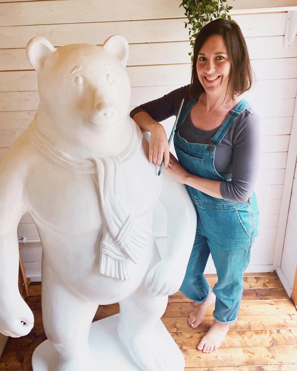 <a href="/amyjobesart/">Amy Jobes Art</a> has painted one of our Bears <3 Go check her out and give her a follow. A truly amazing artist! 
#chswbearhunt #chswbearsthatcare #chsw <a href="/CHSW/">Children's HospiceSW</a>