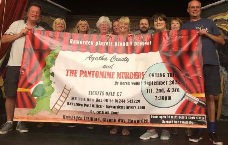 derekwebbplays's tweet image. Agatha&apos;s off up to North Wales tomorrow, thanks to @HawardenDrama who are performing &apos;Agatha Crusty and the Pantomime Murders&apos;. Break a leg, guys!  Oops, sorry, shouldn&apos;t have said that - might be more than legs that get broken as the bodies pile up as fast as the laughs!