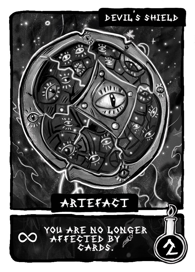 We've been hard at work with the the Devil Turtle and Devil's Shield cards which will now be included in the game, and are happy to announce that we can now reveal these cards :)