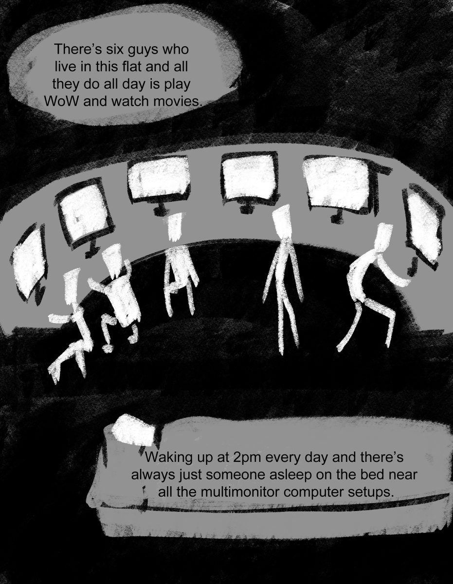 wizard0rb's tweet photo. There’s six guys who live in this flat and all they do all day is play WoW and watch movies.

1/3 https://t.co/TwQWQzLmqQ