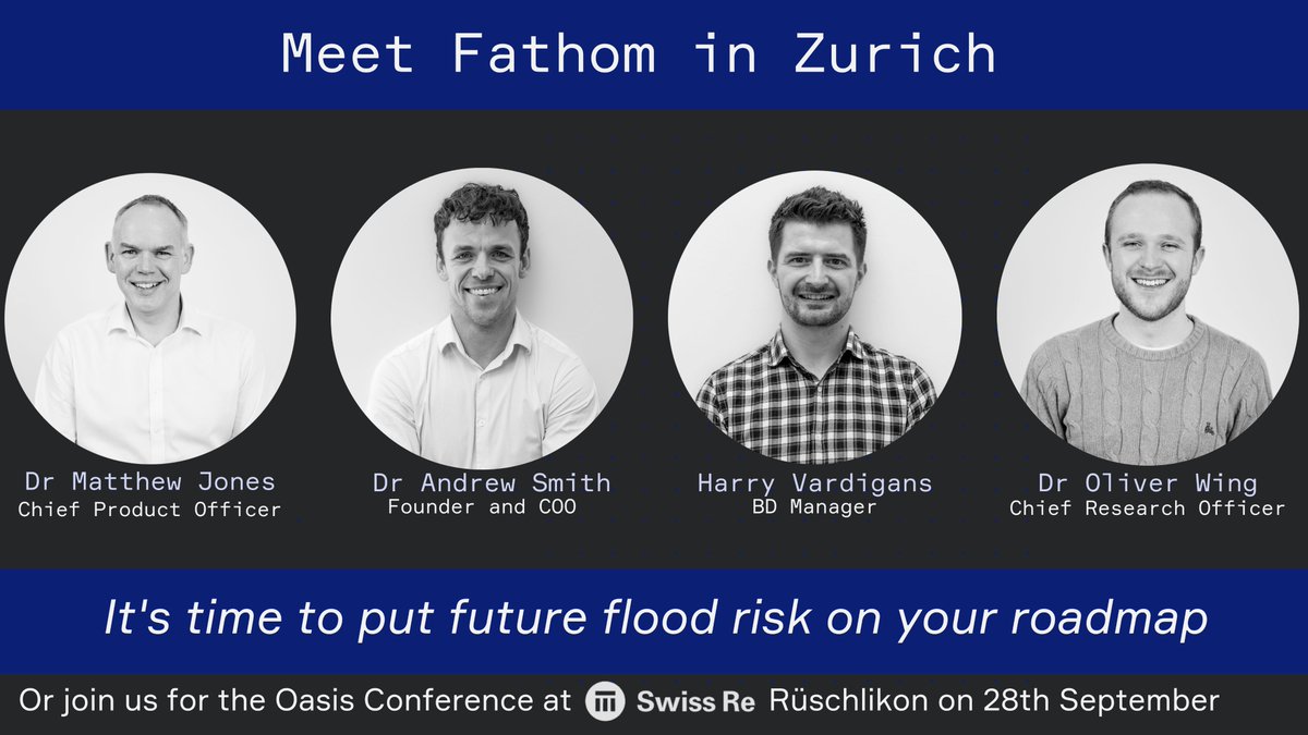 We will be exhibiting at the <a href="/OASISLMF/">#OASISLMF</a> &amp; <a href="/SwissRe/">Swiss Re</a> Conference in September.

With key themes centred on #climatemodelling &amp; #uncertainty, we will be on hand to answer any questions you may have.

If you are there in person, why not meet us for a coffee?
➡️ bit.ly/3Rg9zc6