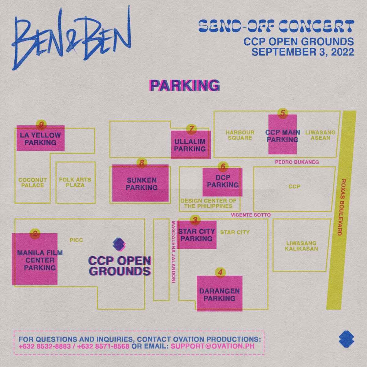 Ben&amp;Ben SEND-OFF CONCERT REMINDERS and DETAILS from Ovation Productions, the official concert producer! 🔥 SEE YOU SEPT 3! (2/2)
- - 
p.s. Here’s the official event page for the Ben&amp;Ben Sendoff Concert! For more announcements and details. facebook.com/events/s/benbe…