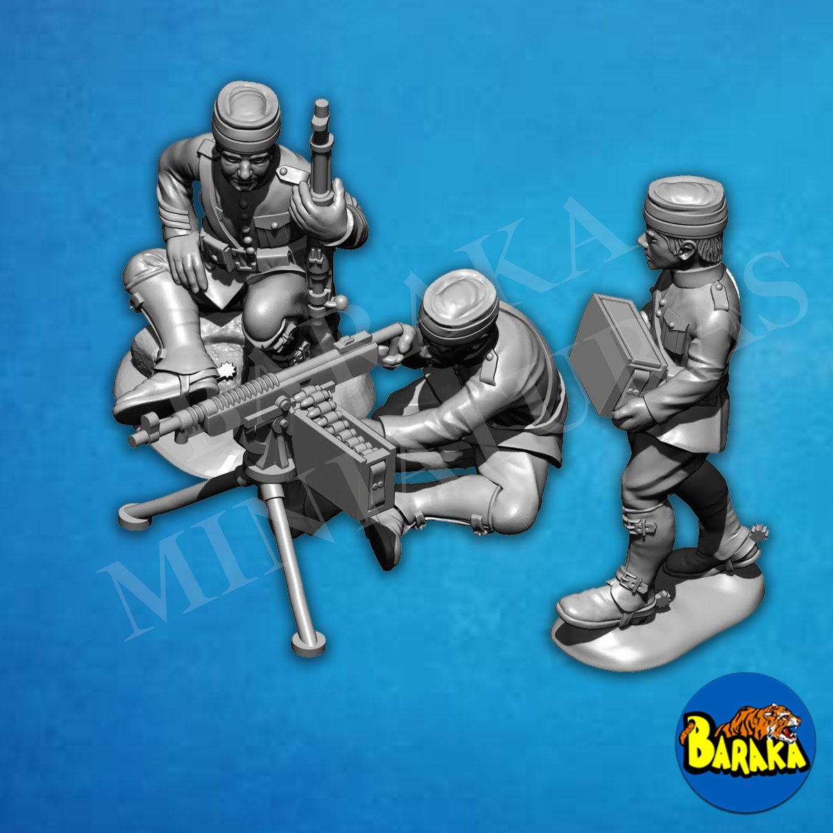 GamesBaraka's tweet photo. ¡¡Más cositas!! Ya tenemos listo también el diseño de la MMG del Regimiento Alcántara. Resérvalo ya en https://t.co/UWvJjxwTET #WarGames #colonialwars #guerradelrif #regimientoalcantara https://t.co/cCvpzWH4eO