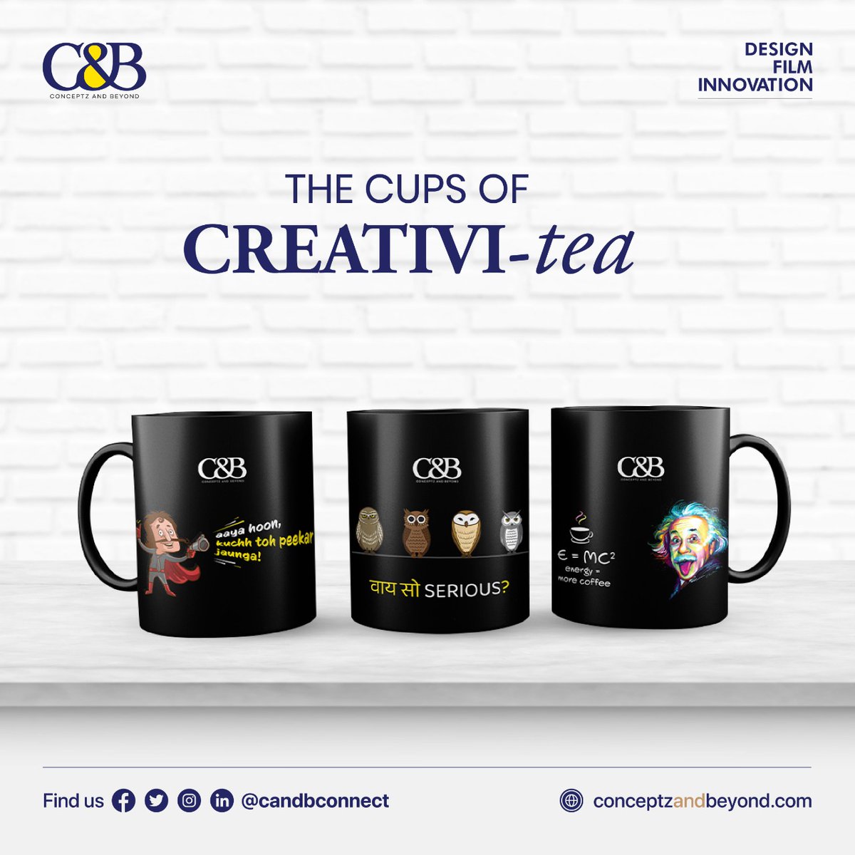 candbconnect's tweet photo. The Cups of creativi- tea, solely for our #team members created by our team C&amp;B.
#brandidentity #marketing #branding  #graphicdesign #entrepreneur #advertising #creative #illustration #creativity #brandingdesign #art #logodesign #love #fun #funny #beautiful #follow #candbconnect https://t.co/ZfiVyr3sLB