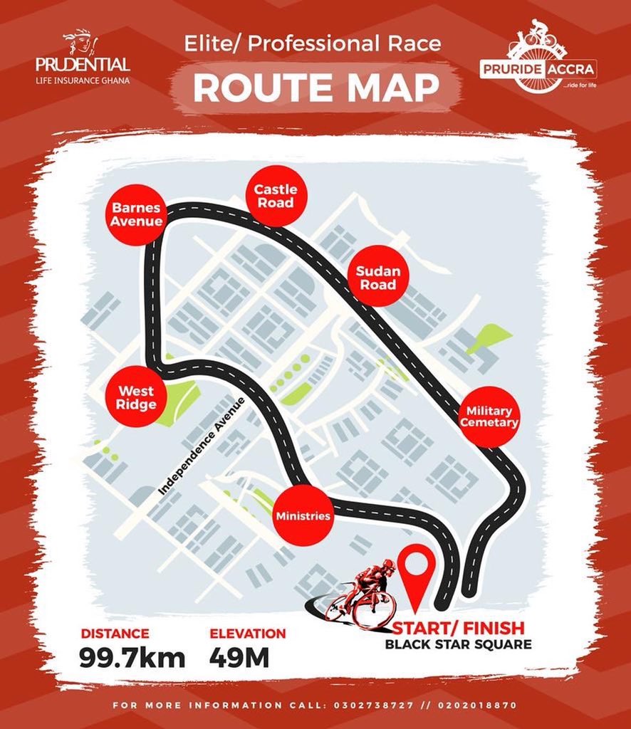 The countdown to #PruRideAccra is on! 
Cycling is a sport that can be enjoyed at any age. Have you registered to ride for life this year? Click on the link below or dial *778*001# to register. 
bit.ly/3A4HfCq

#pruride2022 #rideforlife 
#WeDoWellness