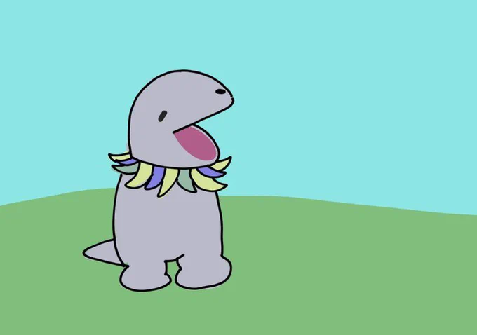 こちらはご友人  に絵を託して錬成してもらったモッコメリアンです!時が経つごとに親しみが湧いてきます。面白すぎるでしょ自分でもやりたいーっ(最初の設定で戸惑ってます) 