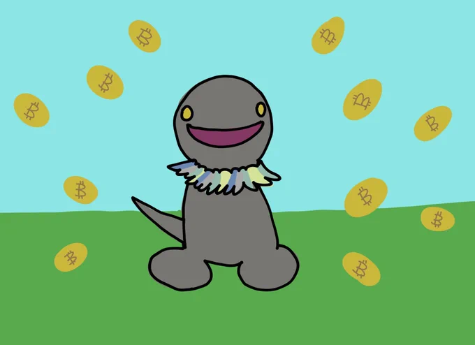 こちらはご友人  に絵を託して錬成してもらったモッコメリアンです!時が経つごとに親しみが湧いてきます。面白すぎるでしょ自分でもやりたいーっ(最初の設定で戸惑ってます) 