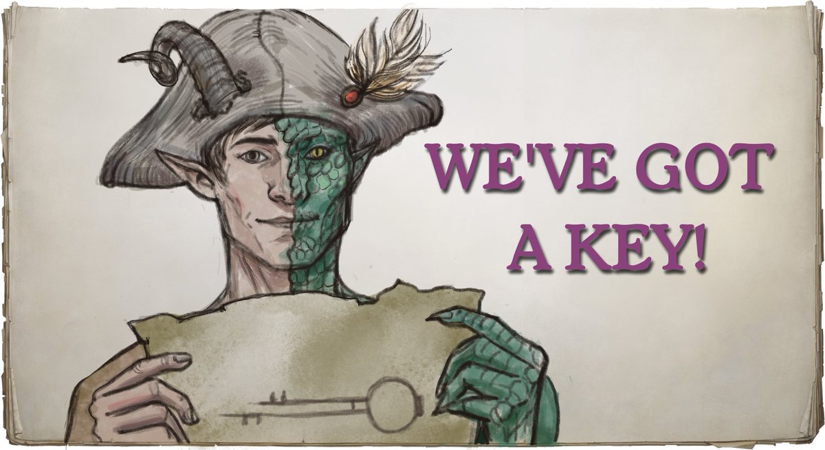 Do we have the keys? Better, we have drawing of the keys!

But we have real keys as well and we're going to make a giveaway. RT this post to enter, and tomorrow, on 31.08, we'll announce a winner who won a key for the upcoming Treasure of Midnight Isles DLC! Yarrr!