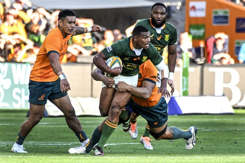 Am ❌
Pollard ❌
PSdT ❌

Springbok coach Jacques Nienaber has rung the changes for this weekend's Rugby Championship clash with the Wallabies in Sydney.

Canan Moodie will make his Springbok debut on the right wing this weekend.

READ - bit.ly/3R4XGX0