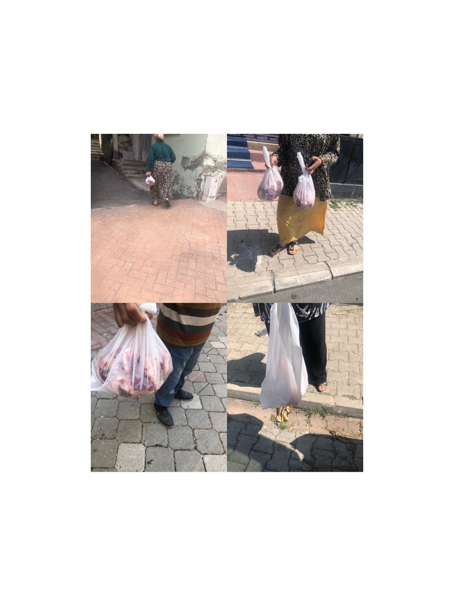 İhtiyaç sahibi ailelerimize adaklık kurban etlerimizi dağıttık. Rabbim kabul etsin, vesile olan herkesten binlerce kez razı olsun