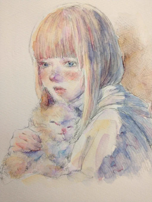 #今月描いた絵を晒そう
#夏の終わりの芸術祭
#絵柄が好みって人にフォローされたい

油彩はミニ絵1点だけ…꜆꜄꜆
今月もフォローや反応をくださった方に、ありがとう𓅮.*・゜ 