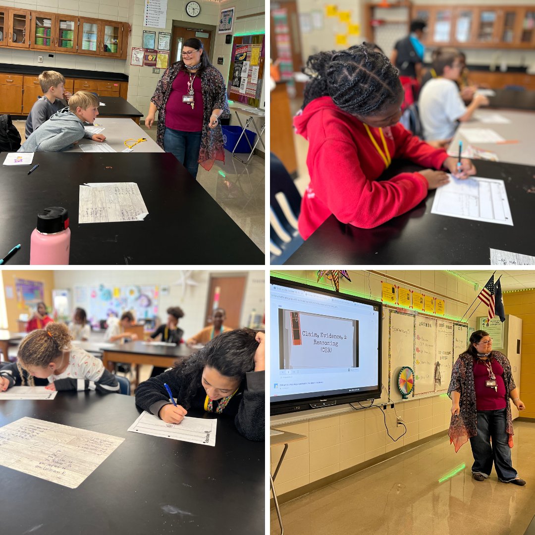 DRHillMiddle's tweet image. Mrs. Kidd's students participated in a Socratic Debate on Friday.  It was great to see students gather evidence to support their claims!  #TheHill #D5Difference #AVID