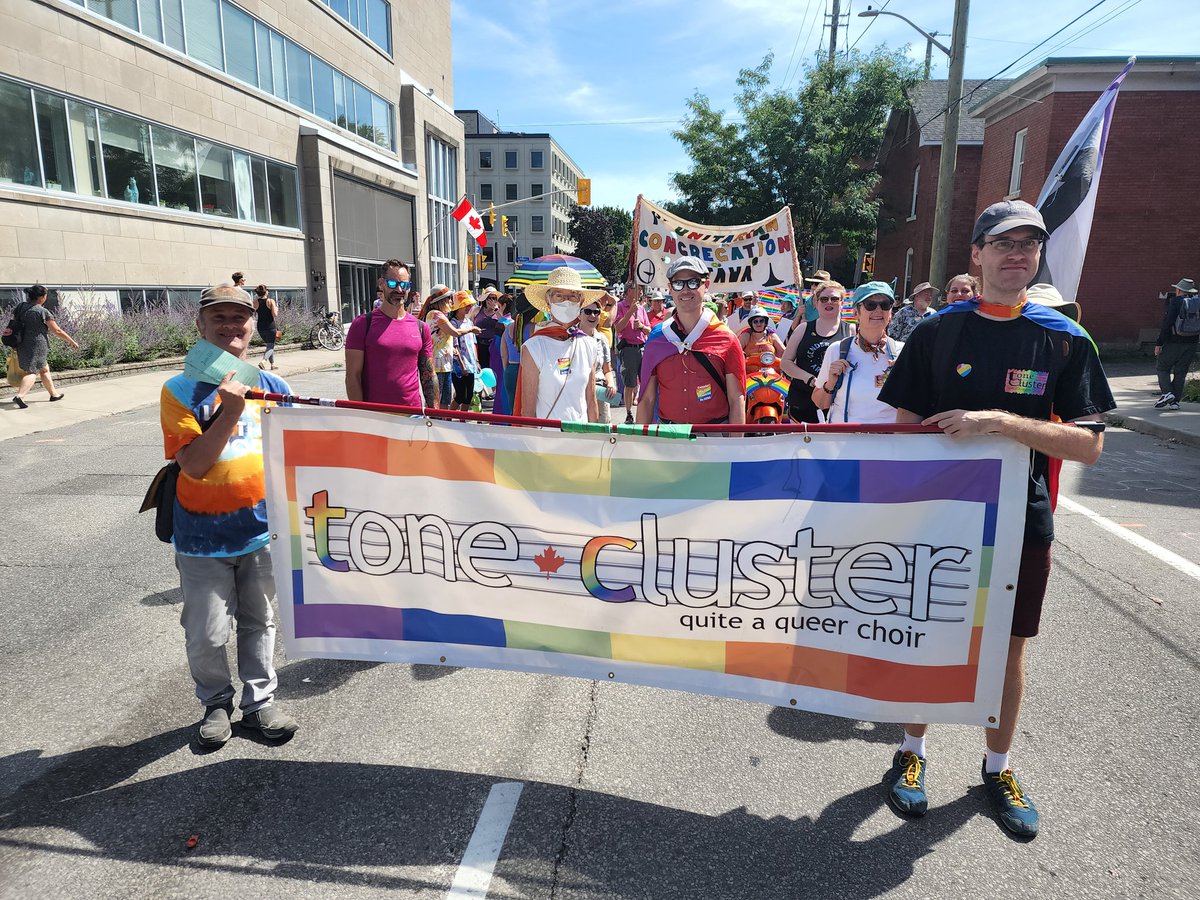 Proud to be marching and singing from the Justice Songbook at <a href="/FierteCapPride/">Capital Pride • Fierté dans la Capitale</a>! Thanks to those who cheered us on!