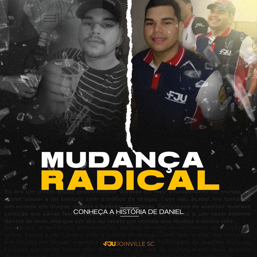fjuscjoinville's tweet photo. "Momentos, foram apenas momentos" 

Conheça a Mudança Radical de Daniel

➡️ Link:https://t.co/PgOhDLq9H1
.
.
.
#FJUJoinvilleSC #FJUSantaCatarina #VemPraFJU https://t.co/S19l44k64T