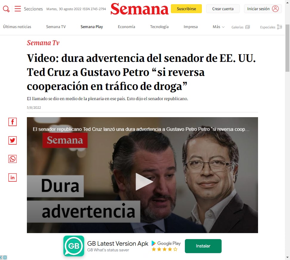 Bajo los gobiernos entreguistas del CD en Colombia aumentó la producción y tráfico de drogas. Pero un Senador yanki amenaza a un gobierno de izquierdas si abandona el pacto antidrogas con USA. 
Eso es el #TerrorYanki, amparar todo lo que pueda dañar a nuestra America.

#TropaCHE