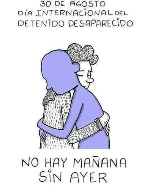 Por las familias que siguen buscando, ¿Dónde están? En Chile, Argentina, Brasil, Uruguay, Paraguay, México, Pakistán, en cualquier lugar de mundo. Abramos todos los archivos de las dictaduras, justicia, verdad, reparacion, garantías de no repetición. #DiaDelDetenidoDesaparecido