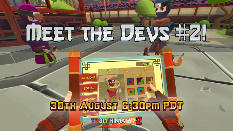 Halfbrick's tweet photo. Join us in the Social Hub, shoot some hoops with the team and tell us what you think about the game! ๐ฏ https://t.co/AsBQCGCyBU
#vr #steamvr #quest #vive #fruitninja #FNVR2 https://t.co/JHRzFaO3gG