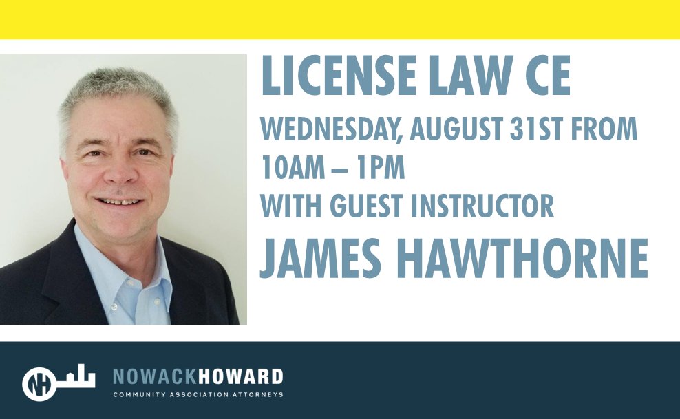 NowackHoward's tweet photo. We’re excited to bring in a guest instructor, James Hawthorne for our August GREC class. James has been successful in the financial coaching, accounting, real estate brokerage &amp; community association management since 2003.
Open to all Community Managers.  https://t.co/C3LoJwTIYw https://t.co/HXexaqaIXT