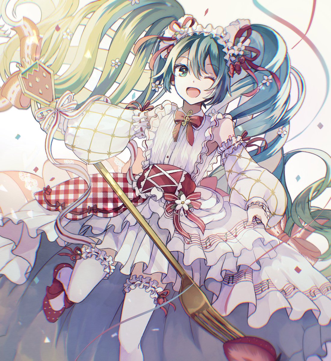 初音ミク「15th#初音ミク誕生祭2022 #初音ミク生誕祭2022 」|和黄(わこ)のイラスト