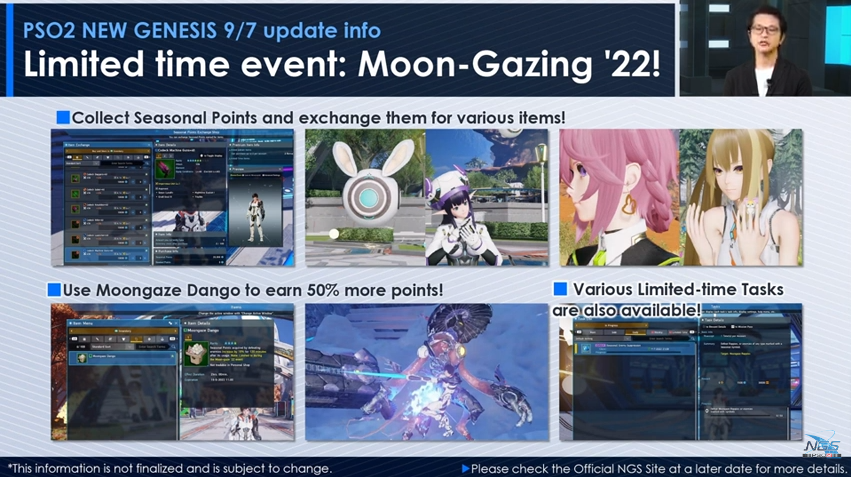 ArksCrack's tweet photo. NGS Headline Information Part 01
🔸Moon-Gazing 22 (Limited Time Event)
🔸Drill: Moonlight Invasion (Limited Time Quest)
🔸New Quest: Cannonball Strike
#PSO2NGS #NGS #NGSHeadlineRecap #PSO2 #NGSHeadline #PhantasyStarOnline2 #NewGenesis_PSO2 https://t.co/2ReqExC3LK