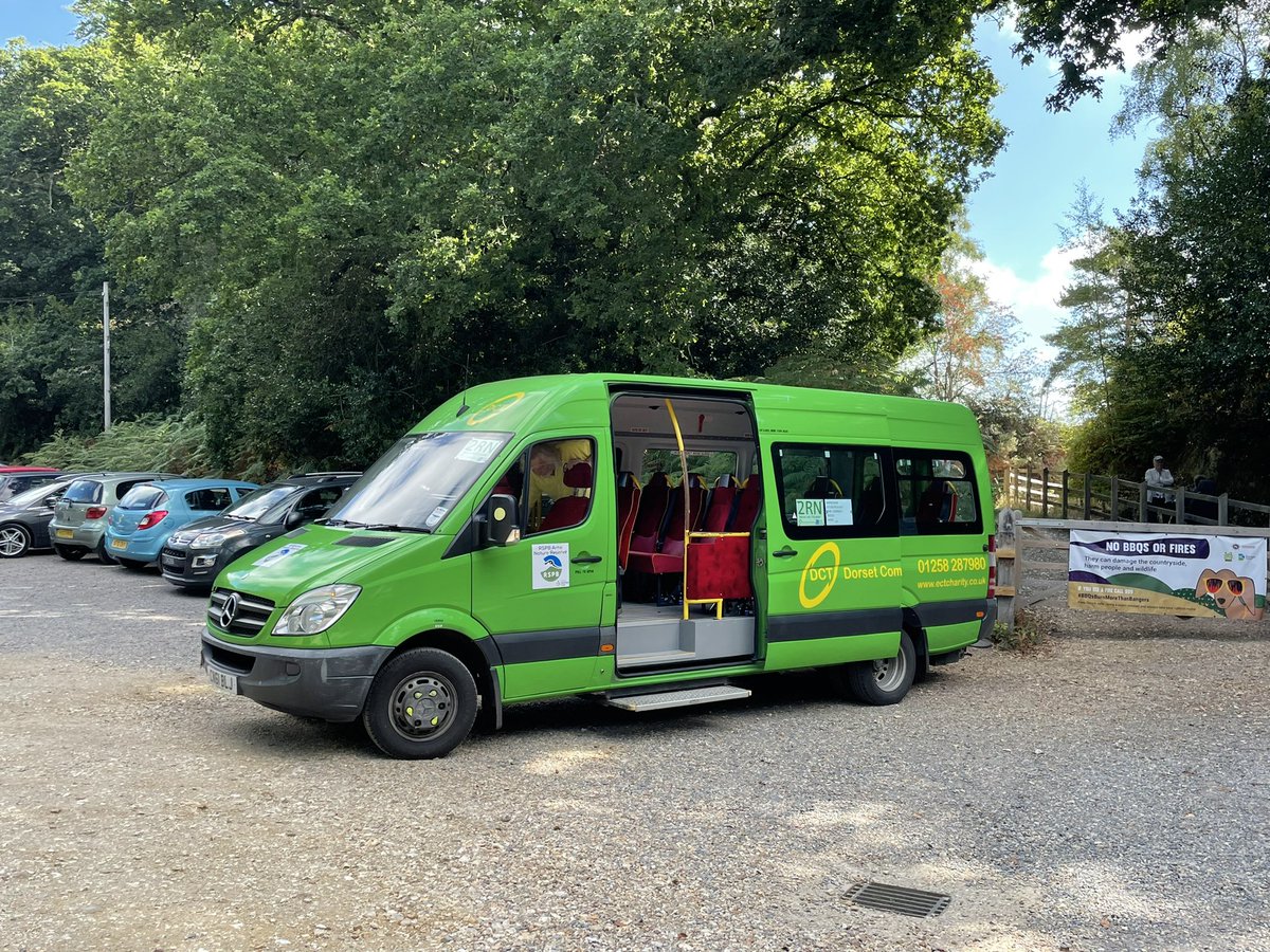 Today’s episode of #birdingbybus features the hobby. Here is a photograph …. Of the bus @RSPBArne