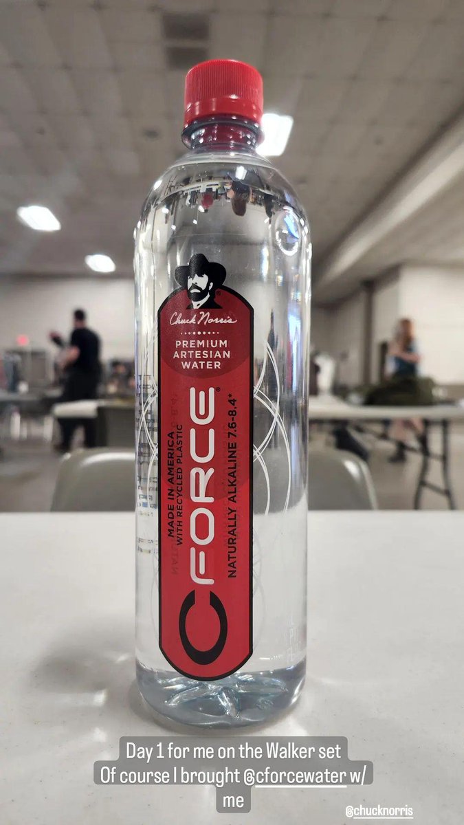 rollinsw0llen's tweet photo. Made it to set, of course if brought my Cforce to drink 🚰
#actorslife🎬 #thecw #thecwwalker #cforcewater #walker #chucknorris #austinactors #cforce @chucknorris @thecwwalker @TheCW https://t.co/ZwBlRcwsF7